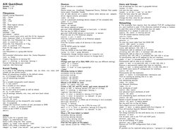 AIX Command Quick Reference Guide | PDF