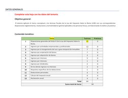 DATOS GENERALES 
Completar esta hoja con los datos del temario 
Objetivo general: 
 El alumno aplicará el marco conceptual y