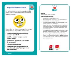 Regulación emocional
En varias ocasiones sentimos enojo o rabia 
por las cosas que ocurren o nos ocurren en 
nuestro entorno.