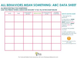 ABC Data Sheet for Behavior Analysis | PDF | Reinforcement | Aggression