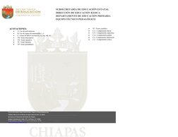 SUBSECRETARÍA DE EDUCACIÓN ESTATAL
DIRECCIÓN DE EDUCACIÓN BÁSICA
DEPARTAMENTO DE EDUCACIÓN PRIMARIA
EQUIPO TÉCNICO PEDAGÓGICO