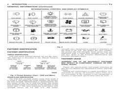 FASTENER IDENTIFICATION
FASTENER IDENTIFICATION
THREAD IDENTIFICATION
SAE and metric bolt/nut threads are not the same.
The d