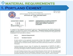 DPWH Specifications for Concrete Pavement | PDF | Concrete | Road Surface