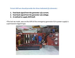 Testing Generator AVR Procedures | PDF | Power Supply | Rectifier