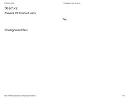 Consignment Box Scam Alert | PDF | Law