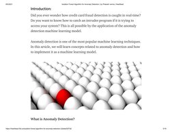 8/5/2021
Isolation Forest Algorithm for Anomaly Detection | by Prakash verma | Heartbeat
https://heartbeat.fritz.ai/isolation