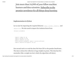 8/5/2021
Isolation Forest Algorithm for Anomaly Detection | by Prakash verma | Heartbeat
https://heartbeat.fritz.ai/isolation