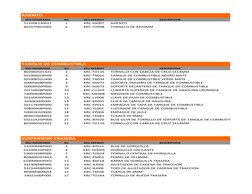 ASIENTO
SKU DIAGRAMA
No
SKU KEEWAY
DESCRIPCION
51100K230012
1
KRC-AS007
ASIENTO
B01070602065
4
KRC-TO098
TORNILLO DE 6X20MM
T