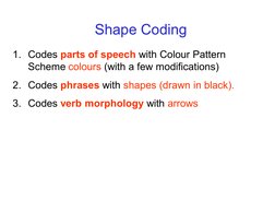Shape Coding for Toddler Speech Therapy | PDF | Phrase | Verb