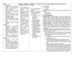 Parts
1. Cover Note
persons  who  wish  to  be
insured  may  get  protection
before  the  perfection  of
insurance contract