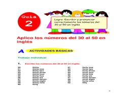 9 
 
 
 
 
 
 
 
 
 
 
 
 
 
 
 
 
 
 
 
 
 
 
 
 
 
 
 
 
Trabajo individual 
 
 
1. 
Escribe los números del 30 al 50 en