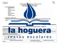 PLAN DE DESARROLLO CURRICULAR – PDC (Plan de Clase)
Educación Primaria Comunitaria Vocacional
5º DE PRIMARIA – Religión, éti