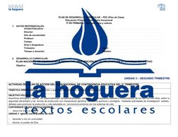 PLAN DE DESARROLLO CURRICULAR – PDC (Plan de Clase)
Educación Primaria Comunitaria Vocacional
5º DE PRIMARIA – Religión, étic