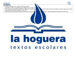 BIBLIOGRAFIA:
- La Hoguera: Religión, ética y valores.5º de Primaria 2020
-
Cuadernillo de valores y desarrollo personal. Rel