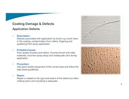 Coating Damage and Defect Types | PDF | Paint | Rust