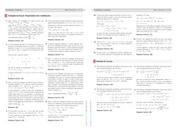 Probabilidades e Combinatória
Sinal + Matemática A – 12º ano 6
2 Triângulo de Pascal. Propriedades das Combinações
1. Pela si