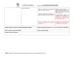 REPÚBLICA DE COLOMBIA
MINISTERIO DE EDUCACIÓN NACIONAL
EVALUACIÓN ANUAL DE DESEMPEÑO LABORAL
DOCENTES Y DIRECTIVOS DOCEN