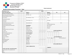 Connecticut Children’s NICU 
    at UConn Health Center 
282 Washington Street 
Hartford, CT 06106 
 
 
 
(Patient Identi