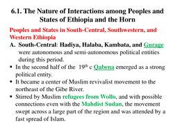 Ethiopia and the Horn: 1800-1941 Overview | PDF | Ethiopia | Horn Of Africa