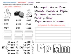 Actividades Fonemas M y P para Niños | PDF