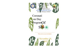Coronation Program for King and Queen | PDF