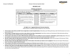 Amazon Interview Question Bank Guide | PDF | Risk | Leadership