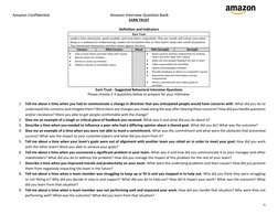 Amazon Interview Question Bank Guide | PDF | Risk | Leadership