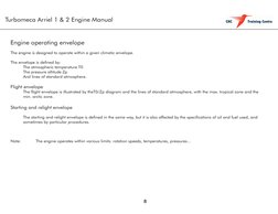 Turbomeca Arriel 1 & 2 Engine Manual
8
Engine operating envelope
The engine is designed to operate within a given climatic en
