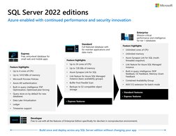 SQL Server 2022 Editions Overview | PDF | Microsoft Sql Server | Databases