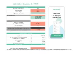 Calculadora de Cuotas IMSS 2025 Excel | PDF | Salario | Sueldos y salarios