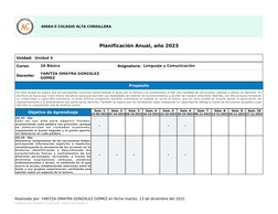 Realizado por: YARITZA OMAYRA GONZÁLEZ GÓMEZ en fecha martes, 13 de diciembre del 2022.
Sistema de Gestión Curricular www.ful