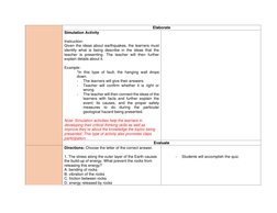 Grade 8 Earthquake and Faults Lesson Plan | PDF | Fault (Geology ...