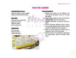 INGREDIENTES MASA 
300gr de galletas marías molidas 
90gr de mantequilla derretida 
 
RELLENO 
160gr de crema para batir 
J
