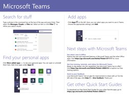 Teams User Guide.pdf Microsoft Teams Quick Start Guide | PDF | Computer File | Mobile App