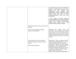 So there are many more ways to prevent noise
pollution.
So next is preventing pest and rodents
What are pest and rodents?
Pes