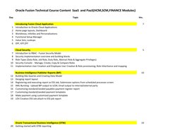 Oracle Fusion Technical Course Overview | PDF | Cloud Computing ...