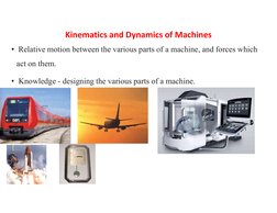 Kinematics and Dynamics of Machines | PDF | Kinematics | Machines
