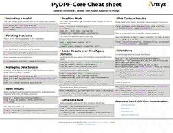 PyMAPDL and PyAEDT Cheat Sheet | PDF