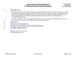 IP Address Management Workbook Template | PDF | Ip Address | Network ...