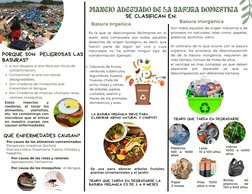 Tríptico sobre la Basura y Reciclaje | PDF | Residuos | Reciclaje