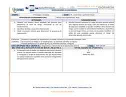 INTERVENCIONES DE ENFERMERÍA
Av. Román Marín 2403 / Col. Benito Juárez Nte. / C.P. 96576 / Coatzacoalcos, Ver.
01 921 212 121