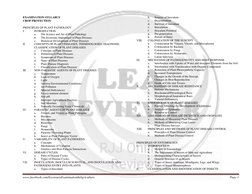 www.facebook.com/LicensureExaminationInAgriculture 
Page 1 
 
EXAMINATION SYLLABUS 
CROP PROTECTION 
PRINCIPLES OF PLANT PA