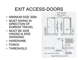 Means of Egress: Key Requirements Explained | PDF | Door | Stairs