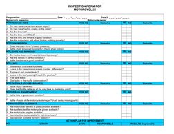 Motorcycle Speedo Checklist.pdf Motorcycle Inspection Checklist Form | PDF | Motorcycle | Vehicles