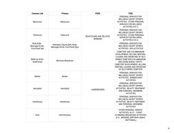 Psic Code Listcond PSOC Code List for Various Occupations | PDF | Grocery Store | Transport
