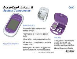 Accu-Chek Inform II Operator Training | PDF | Barcode | Image Scanner
