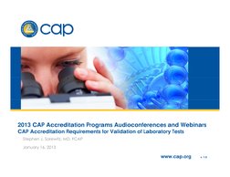CAP Validation Requirements Overview | PDF | Coagulation | Statistics