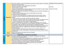 SESIÓN 9
Actividad 04: “Nos conocemos”.
Cuaderno.
Anexo 05: Formato 
Desarrollo
Recortar los cartones un poco más grandes que