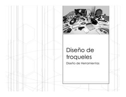 Diseño de 
troqueles
Diseño de Herramientas
