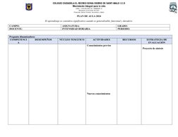 Plan de Aula Primaria 2024 | PDF